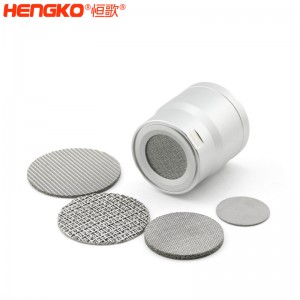 廠家定制氣體傳感器探頭防爆片耐600度高溫隔火焰，用于液化氣處理316不銹鋼阻火網片