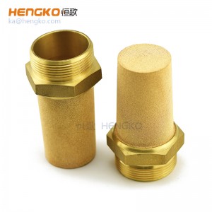 廠家供應HSBE 型燒結銅氣動空氣消聲器1″ 1/2″氣動設備發(fā)動機降噪