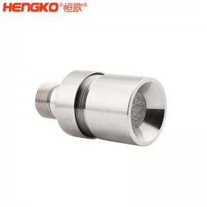 廠家生產(chǎn)不銹鋼316L金屬多孔氣體傳感器防水外殼+防爆片,隔火焰耐高溫使用壽命長