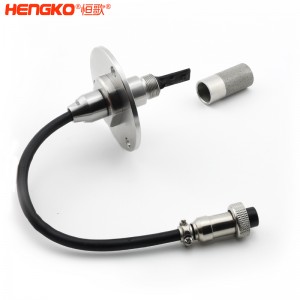 RS485遠(yuǎn)程高精度法蘭盤溫濕度傳感器高靈敏，數(shù)字信號濕度傳感器防水探頭