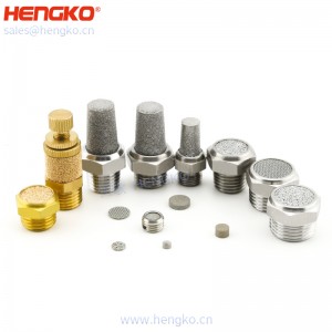 廠家供應各種型號鉑螺紋燒結(jié)銅不銹鋼氣動消聲器消音器耐高溫工業(yè)降噪