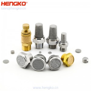 廠家供應各種型號鉑螺紋燒結(jié)銅不銹鋼氣動消聲器消音器耐高溫工業(yè)降噪