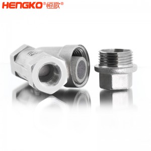 恒歌定制316L粉末燒結(jié)不銹鋼Y型過濾器耐腐蝕易清洗，用于化工行業(yè)