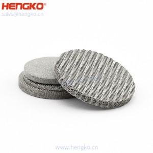 濾芯廠家不銹鋼316燒結(jié)網(wǎng)過(guò)濾片呼吸金屬孔隙均勻透氣，水處理過(guò)濾用