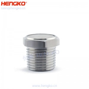 恒歌生產(chǎn)絲網(wǎng)燒結(jié)316不銹鋼平頭消聲器，消音耐用不銹鋼氣動(dòng)過(guò)濾元件