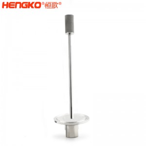 廠家批發(fā)316L不銹鋼長(zhǎng)桿不銹鋼曝氣頭耐腐蝕防塵，用于二氧化碳/氧氣擴(kuò)散