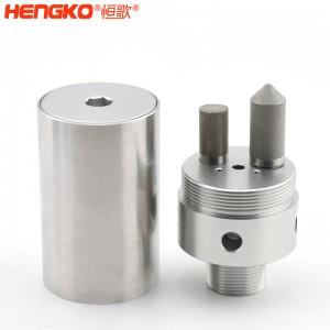 316不銹鋼樣氣過濾器耐高壓高強(qiáng)度易清洗,用于污水管道氣體檢測分析高溫氣體取樣探頭過濾器