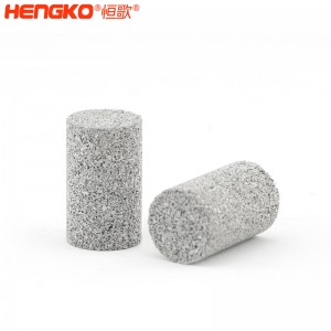 微米燒結金屬不銹鋼濾柱_316L不銹鋼粉末燒結濾柱